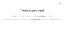 Tablet Screenshot of lewisburghotel.com